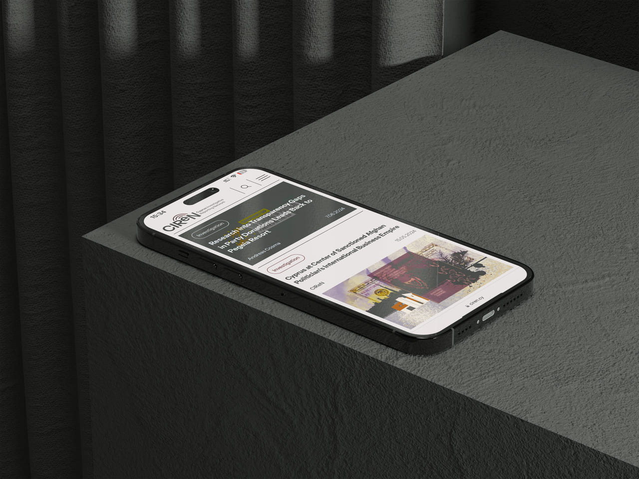 Ciren website case study mobile