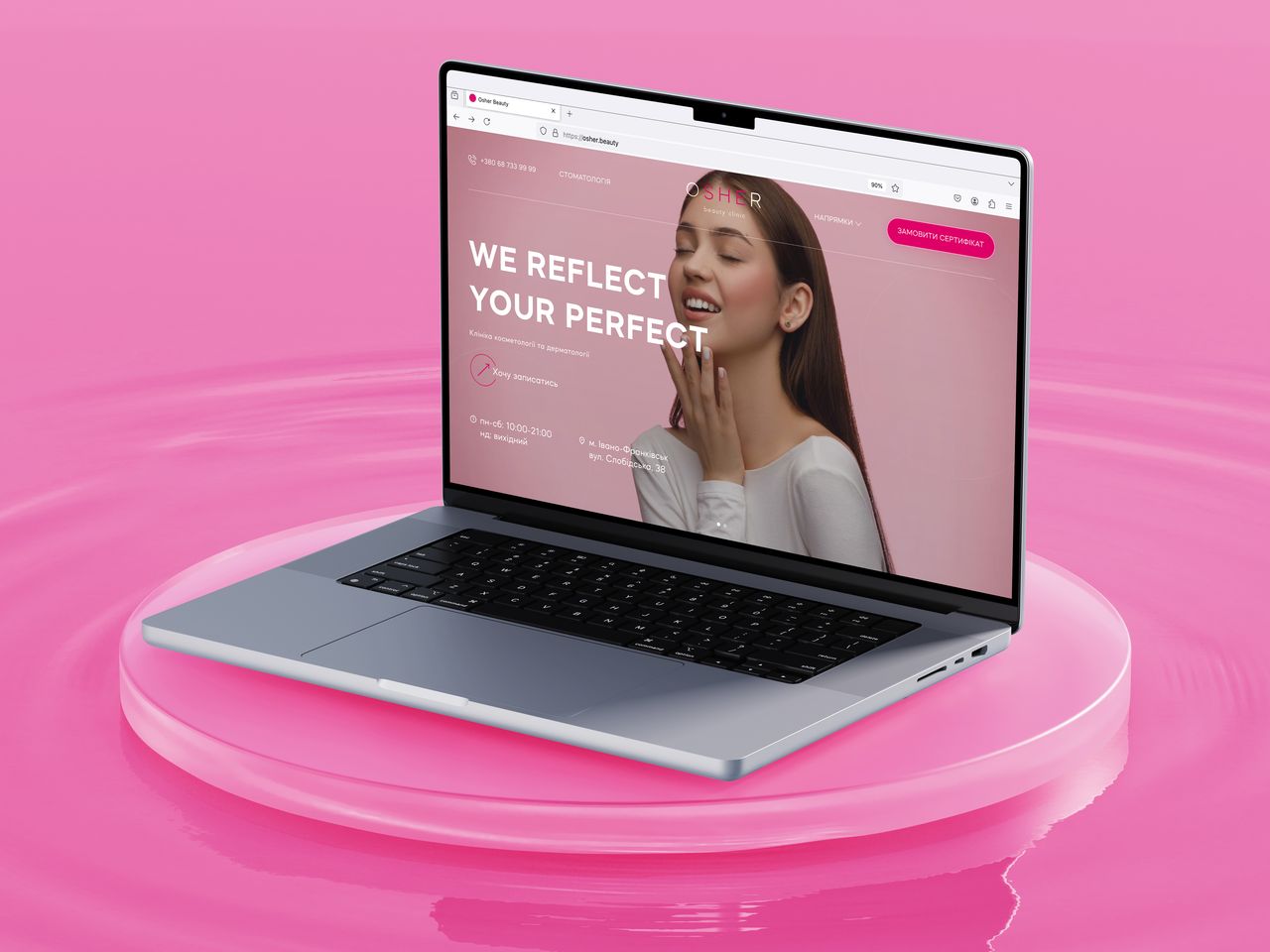 Beauty salon website design and development